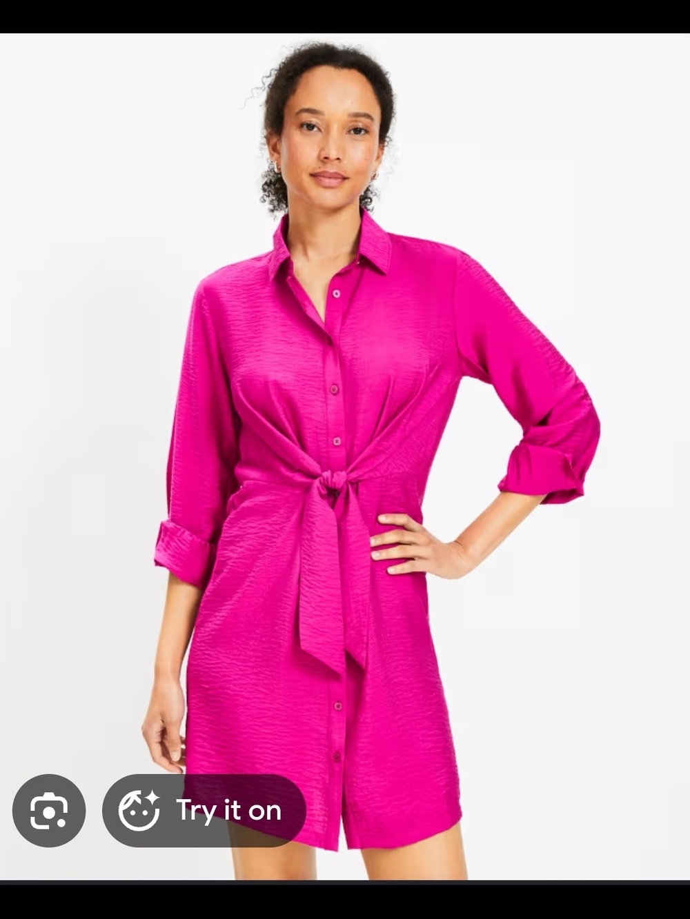 Loft Tie Front Dress